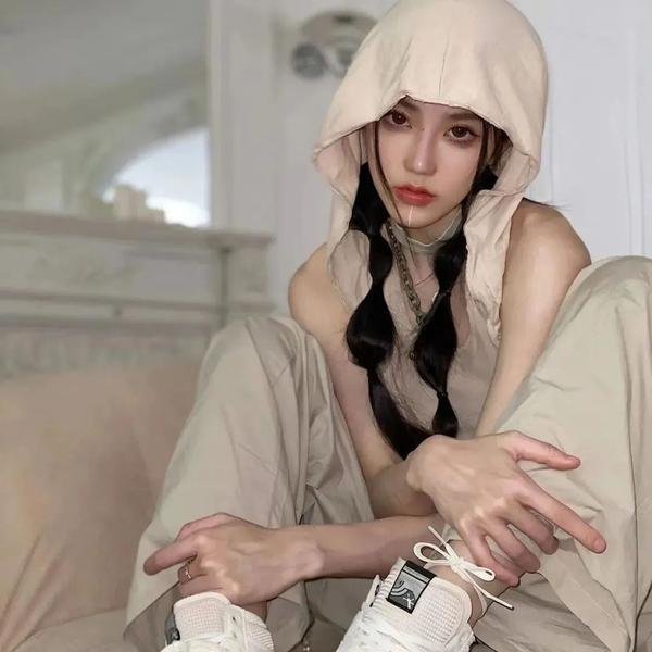 头发松散